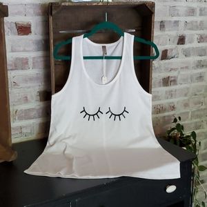 Unicorn eyes tank top
